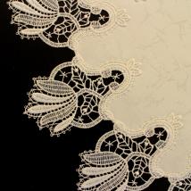 Design Bordeaux - 63 cm rund Damast E