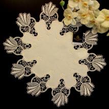 Design Bordeaux - 36 x 45 cm oval Damast E