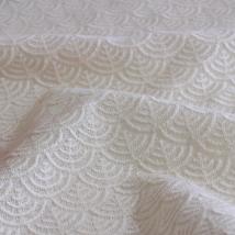 Bio-Kattun aus Baumwolle mit Stickerei - Design 69862 - roh <120m Abnahme ORGANIC