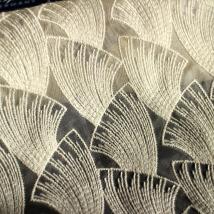 Peace Silk Organza mit Stickerei Design 69930 - roh - kbA auf kbT 