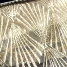 Peace Silk Organza mit Stickerei Design 69932 - roh - kbA auf kbT <120m Abnahme ORGANIC