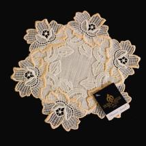 Design Heidelberg - 38 cm rund Champagner und Lachs | Acrylleinen AL