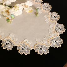 Design Heidelberg - 30 x 60 cm oval Champagner und Lachs | Jacquard M