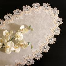 Design Heidelberg - 42 x 80 cm oval Champagner und Lachs | Satin S