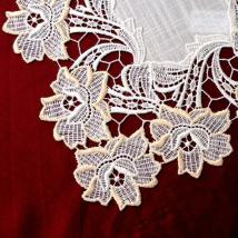 Design Heidelberg - 38 x 38 cm eckig Champagner und Lachs | Jacquard M