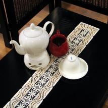 Design Luzern - Tischband 12 x 105 cm Beige 105 cm