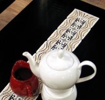 Design Luzern - Tischband 12 x 160 cm Lachs 160 cm