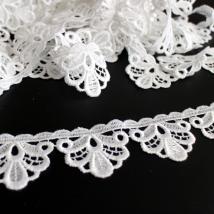 Spitzen-Borte B10 in Weiß, 4,8 cm breit 