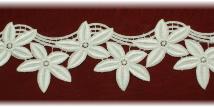 Spitzen-Borte B11 in Weiß, 6 cm breit 