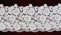 Spitzen-Borte B31 in Weiß, 15,5 cm breit 