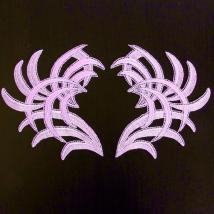 Motivpaar Federn - Lavendel 