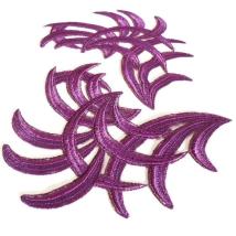 Motivpaar Federn - Lila 