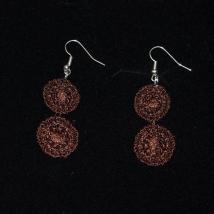 Ohrhänger Audrey - Mokka, lang 