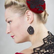 Ohrringe Greta - Schwarz 