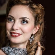 Ohrringe Viviana - Silbergrau 