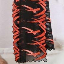 Schal Adriana - Rot & Schwarz 