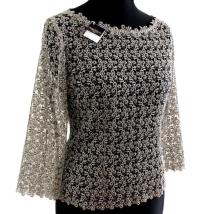 Shirt Viviana in Silbergrau 38