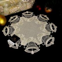 Design Mittenwald - 28 cm rund Vogtlandleinen L