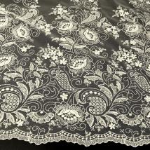 Tüll-Allover T14 in Creme - Muster Handmuster