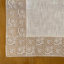 Design Modena - 37 x 37 cm eckig Aufgehellte Leinenmischung AL