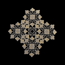 Design Salzburg - Tischläufer Guipure-Spitze - 33 x 33 cm 