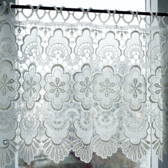 Gardine Design 68094 - 100% Bio-Baumwolle weiß