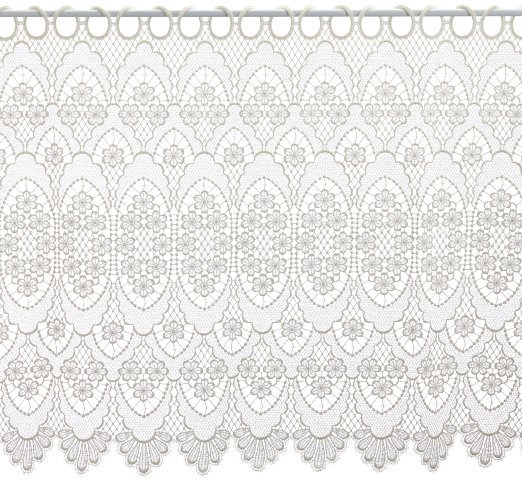 Scheibengardine Spitze No. 68109 - Farbe Champagner Höhe 60 cm