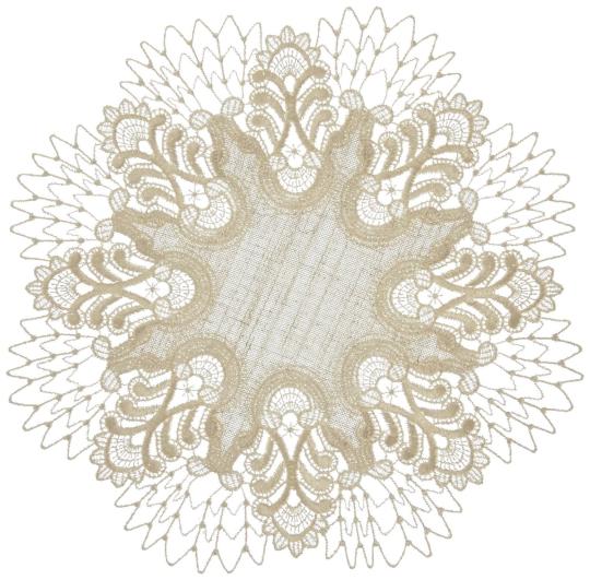 Tischdecke Design Oslo - 32 cm rund Vogtlandleinen L