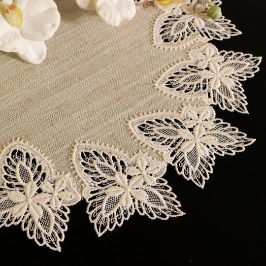 Design Aachen - 55 cm rund Vogtlandleinen L