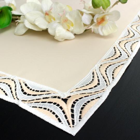 Design Luzern - 40 x 80 cm eckig Lachs | Satin S