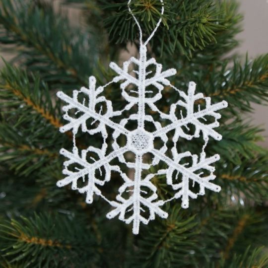 Schneekristall A - Weiss 