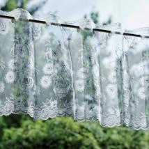 Design 66800 - Florentiner Gardine - Farbe Weiss 