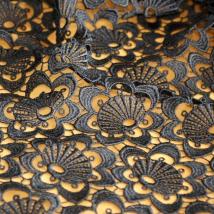 Spitzen-Allover A05 in Schwarz, 70 cm breit 