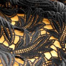 Spitzen-Allover A11 in Schwarz, 70 cm breit 