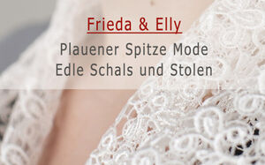 Plauener Spitze Mode Accessoires, Schal, Stola, Schmuck, Shirt, Bolero, Ohrhänger, Ohrstecker, Armband, Collier, Kette